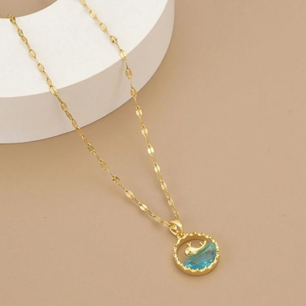 BRENDA MINIMAL STATMENT NECKLACE - Picture 3 of 3